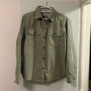Stio corduroy Saratoga women’s shirt sage green, L